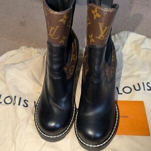 LV heel booties